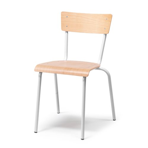 Jedálenská stolička PORTLAND, buk / šedá