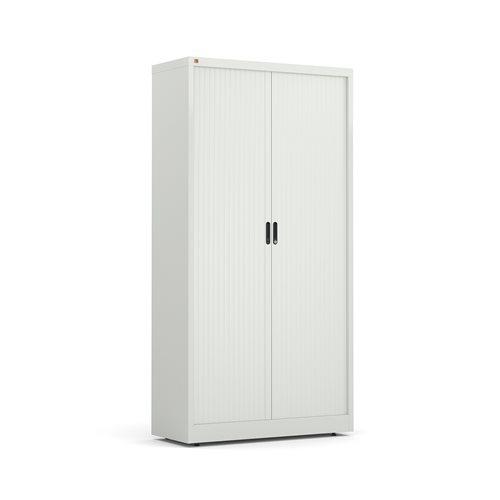 Roletová skriňa Studio, 4 police, 1950x1000x420 mm, šedá / šedá