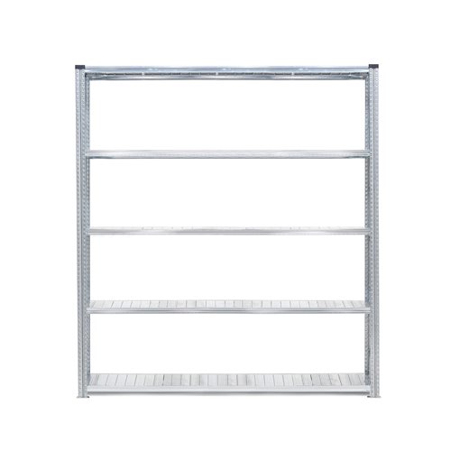 Policový kovový regál TRANSFORM, základná sekcia, 2500x1800x320 mm