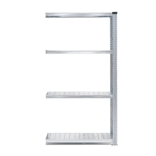 Policový kovový regál TRANSFORM, prídavná sekcia, 1972x900x800 mm