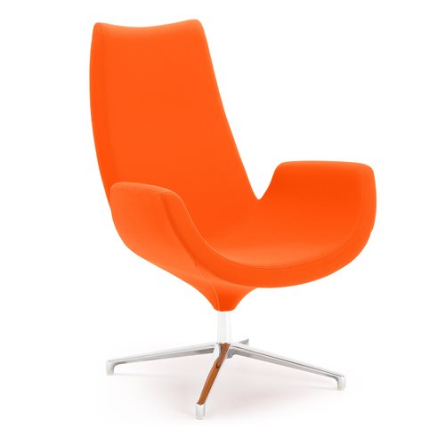 Moderné kreslo Echo, oranžová