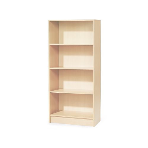 Knižnica Adeptus, 4 police, 1725x805x415 mm, breza