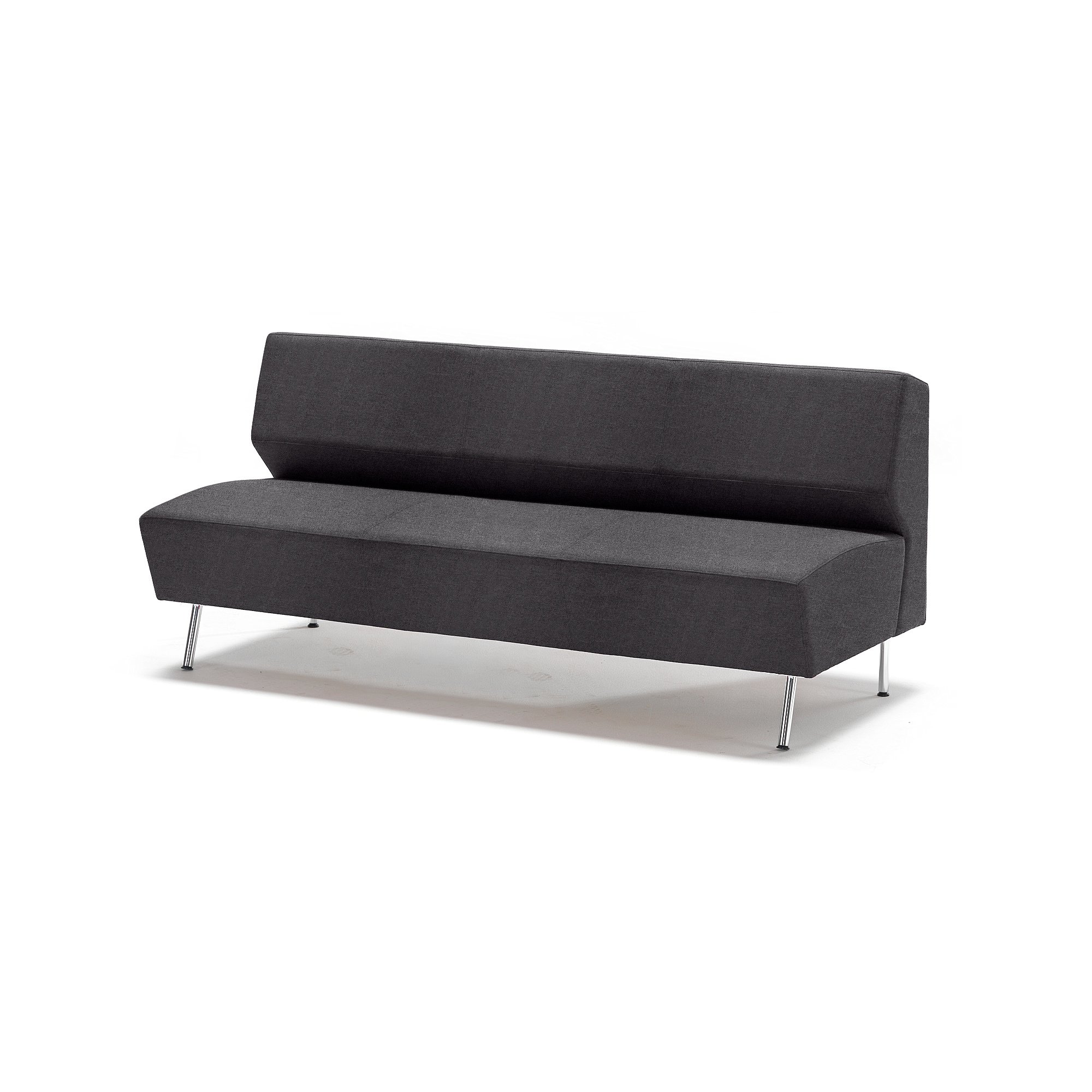 Pohovka ALEX, 3-miestna, tkanina Medley, tmavošedá