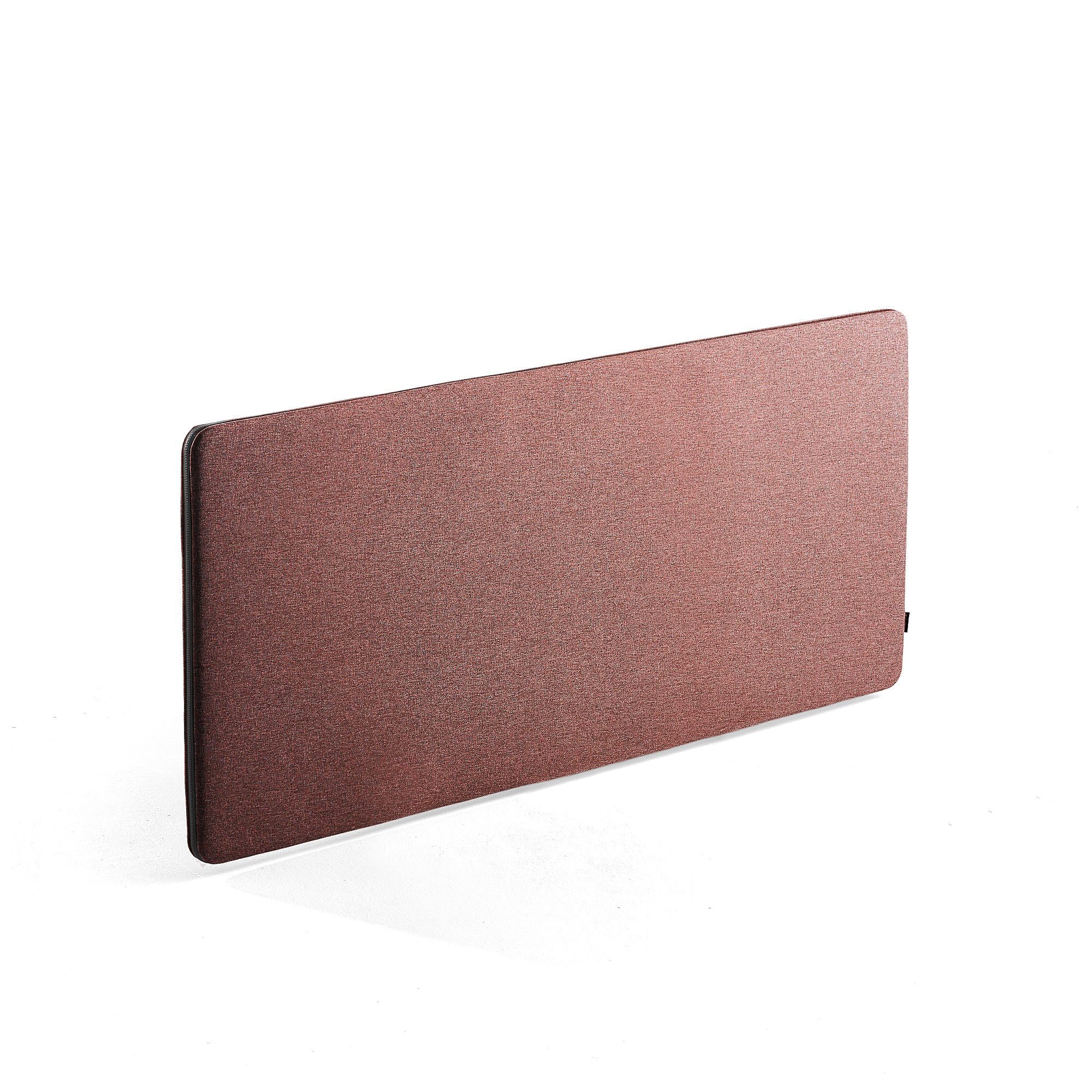 Stolový paraván ZIP RIVET, 1600x650 mm, tehlová, čierny zips