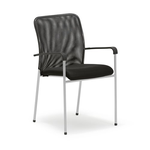 Konferenčná stolička Halifax, čierna / šedá