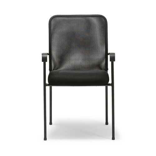 Konferenčná stolička HALIFAX, čierna / čierna