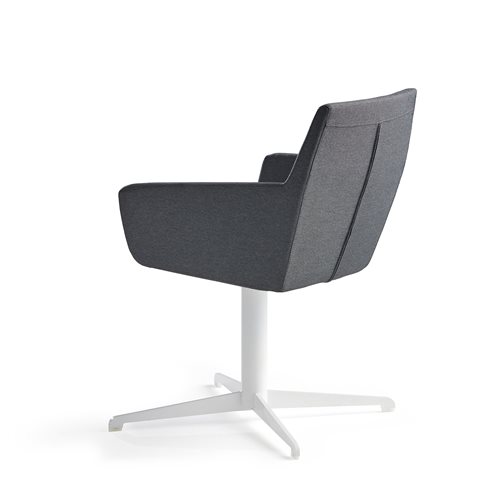 Konferenčná stolička Fairview, biela, antracit