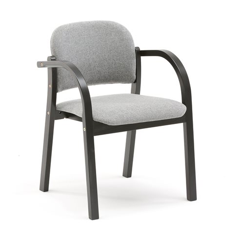 Konferenčná stolička COLBORNE, čierna /šedá