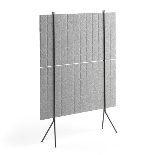 Paraván SPLIT, 1200x1500 mm, svetlo šedý