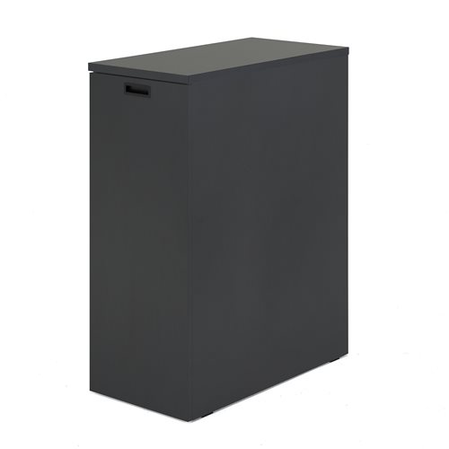 Bočná kancelárska skrinka Modulus, ľavá, čierna
