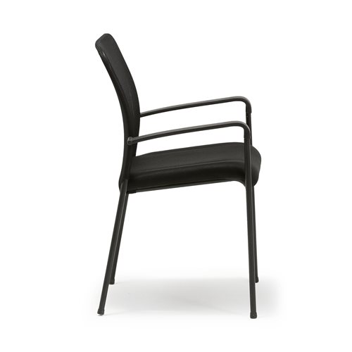 Konferenčná stolička HALIFAX, čierna / čierna