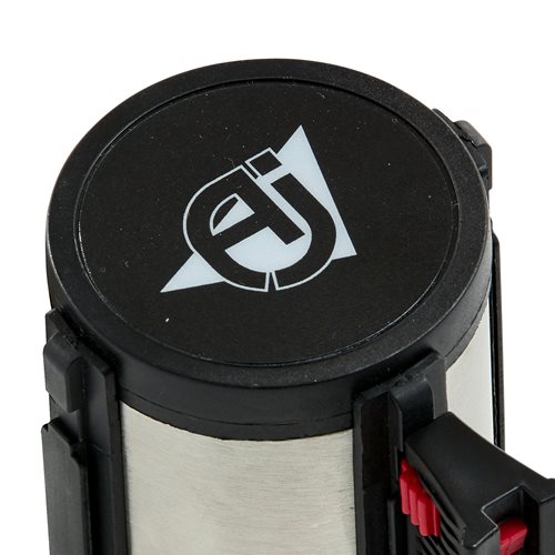 Bariérový systém, 3650 mm, leštená oceľ, červená páska