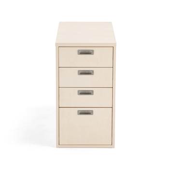 Kancelársky kontajner Modulus, 4 zásuvky, breza