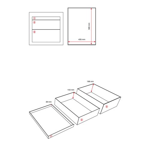 Zásuvková jednotka Solid, 3 zásuvky, 540x520x665 mm