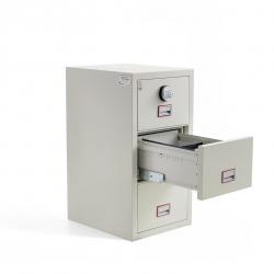 Ohňovzdorná kartotéka COVER, 120 min. 3 zásuvky, kódový zámok, 1210x570x700 mm