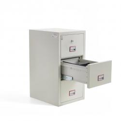 Ohňovzdorná kartotéka COVER, 120 min. 3 zásuvky, zámok na kľúč, 1210x570x700 mm