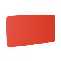 Sklenená magnetická tabuľa Stella so zaoblenými rohmi, 2000x1000 mm, svetločervená
