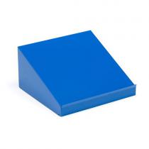 Písací stôl pre kovové skrine SERVE, modrý