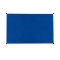 Nástenka s hliníkovým rámom MARIA, 1200x900 mm, modrá