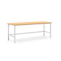 Nastaviteľný dielenský stôl Motion, nosnosť 400 kg, 2000x800 mm, buk