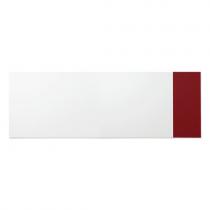 Tabuľa bez rámu 2990x1190 mm + vývesná tabuľa 500 x1190 mm, červená