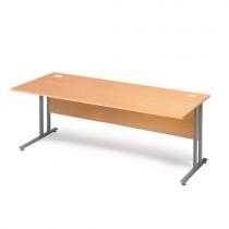 Kancelársky pracovný stôl FLEXUS, rovný, 1800x800 mm, buk