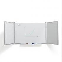 Biela magnetická tabuľa TRACEY, trojdielna, 1800x600 mm