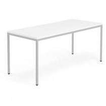Kancelársky pracovný stôl MODULUS, 1800x800 mm, biela/strieborná