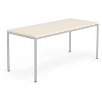 Kancelársky pracovný stôl MODULUS, 1800x800 mm, breza/strieborná