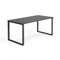 Kancelársky pracovný stôl MODULUS, O-rám, 1600x800 mm, čierna/čierna