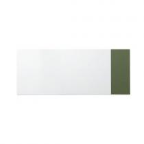 Tabuľa bez rámu 2490x1190 mm + vývesná tabuľa 500x1190 mm, zelená