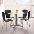 Jedálenská stolička MILLA, čierna / chróm