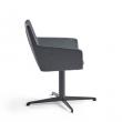 Konferenčná stolička Fairview, čierna, antracit