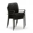 Konferenčná stolička HALIFAX, čierna / čierna